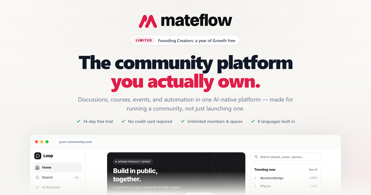 Mateflow screenshot 1